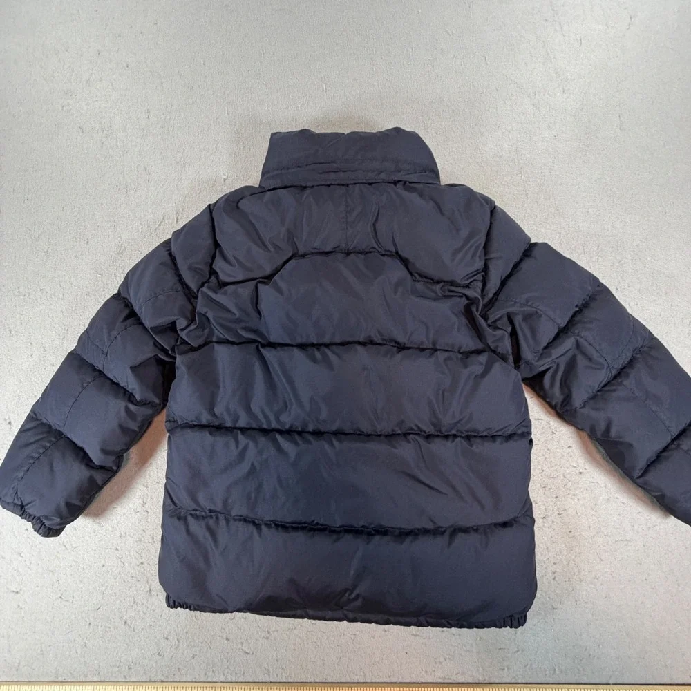 Polo Ralph Lauren Boys 8 Navy Puffer Jacket Red Pony Full Zip Quilted